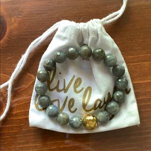 Gorjana large labradorite beaded bracelet